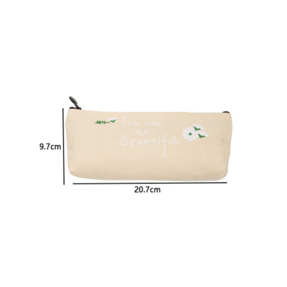 Flower Print Stationery Bag Multifunctional Pencil Case High Quality Pen Bag Students