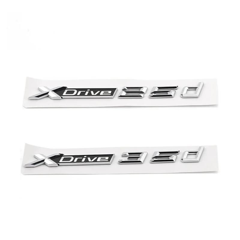 Car Trunk Stickers For BMW X1 E87 F48 X3 F25 E83 X4 X5 E70 F15 X6 E71 F16 X7 XDrive 18d 20d 30d 40d 50d Emblem Accessories