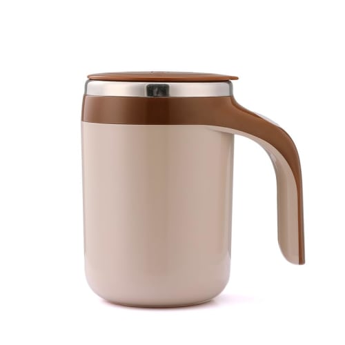 

2025new Automatic Stirring Mug with Lid, 380ml Large Capacity, Portable Cooling Cup with Stainless Steel Liner, Perfect for Mixing Powdered Milk, Coff