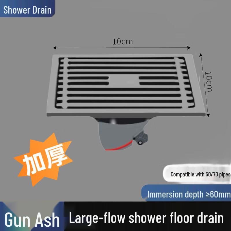 MDNG Anti-Odor & Anti-Clog ABS Gravity Core Floor Drain Inserts (2-Pack)