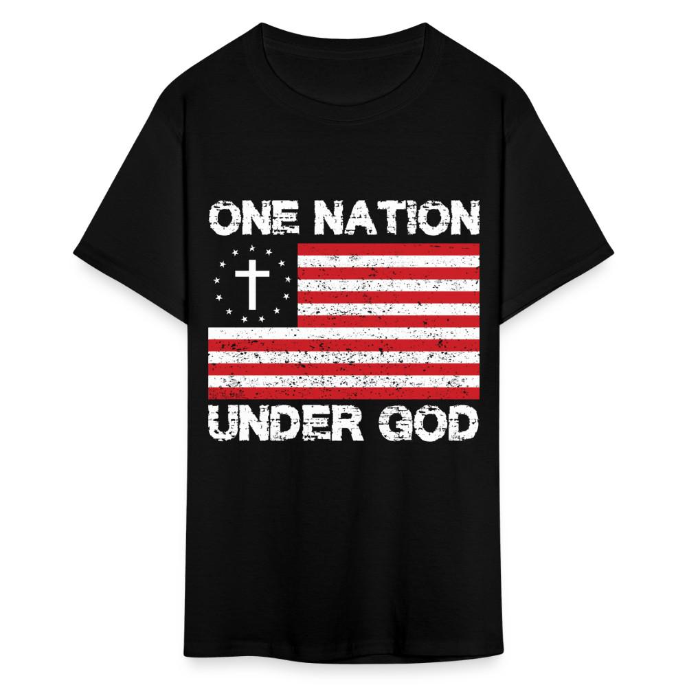 One nation under God shirt Catholic Religious USA flag Jesus T-Shirt size S-6XL