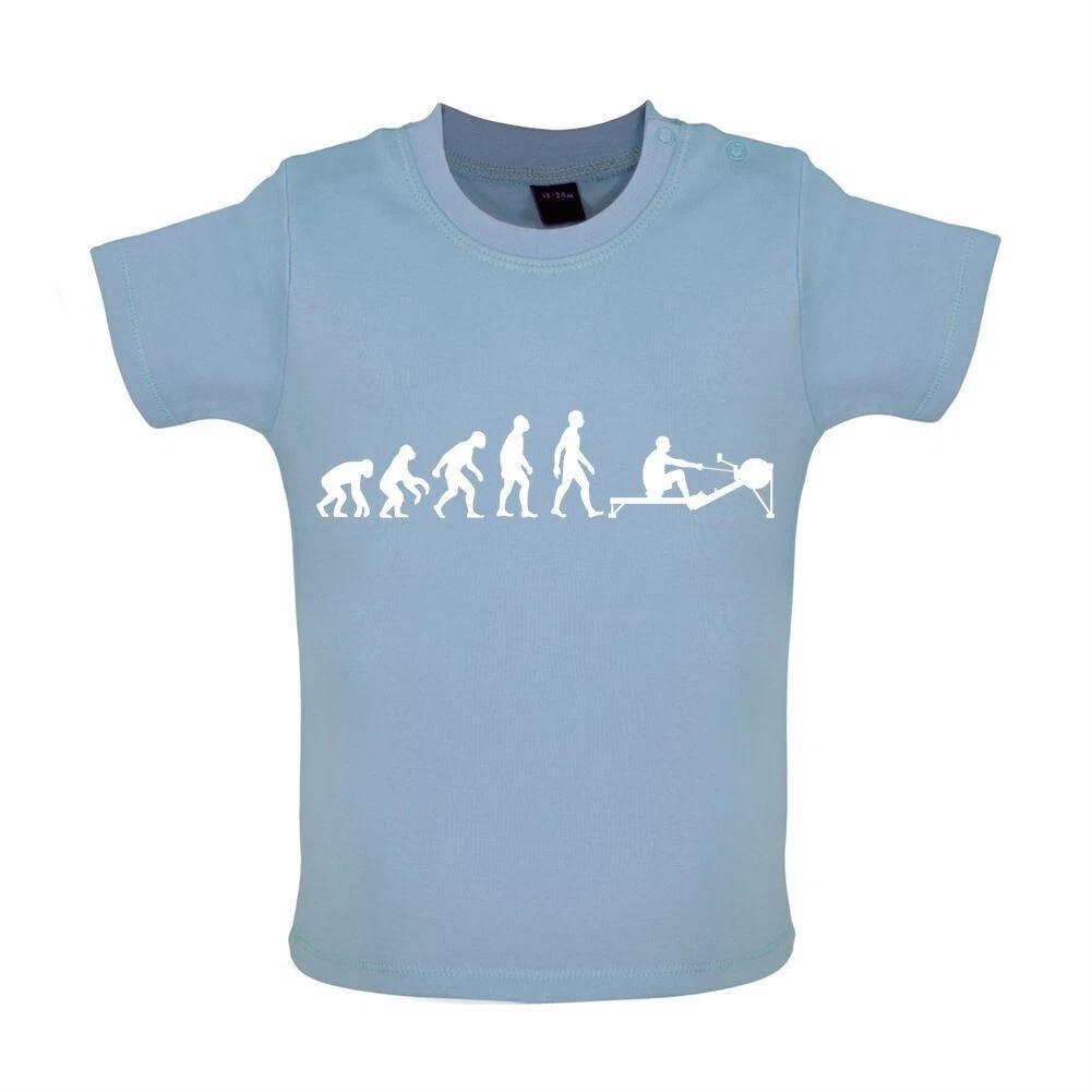 

Evolution of Man Rowing Machine - Baby Kids Boys Girls Unisex T-Shirt / Romper - Rower Series Fitness 100