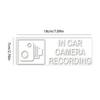 Car Camera Decal, Camera Warning Security Decal - Car Security Sticker with Surveillance Warning