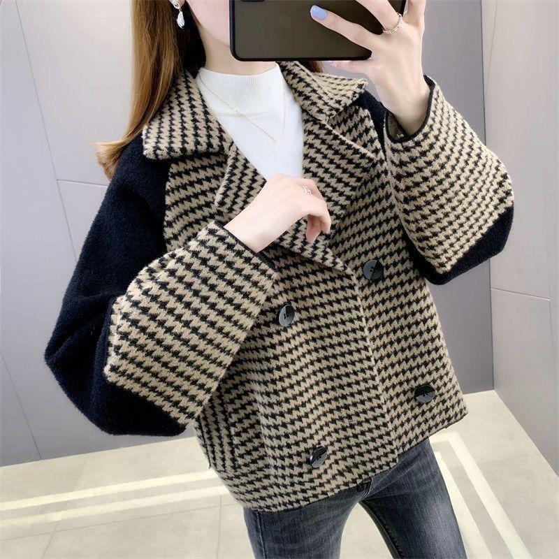 Cardigan court en tricot pour femmes, nouveau Style, vêtements épais, veste pull ample pour l'automne et l'hiver