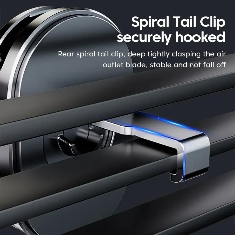 New Car Phone Holder Auto Air Vents Clip Mount Stand Extension Rod 360° Rotate Gravity Car Phone Holder Bracket GPS Support