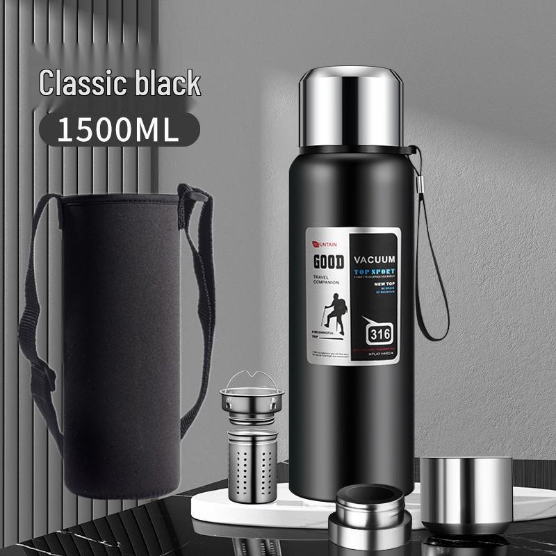 Large Portable 316 Stainless Steel Thermos Kettle - Vacuum Insulated Travel Mug