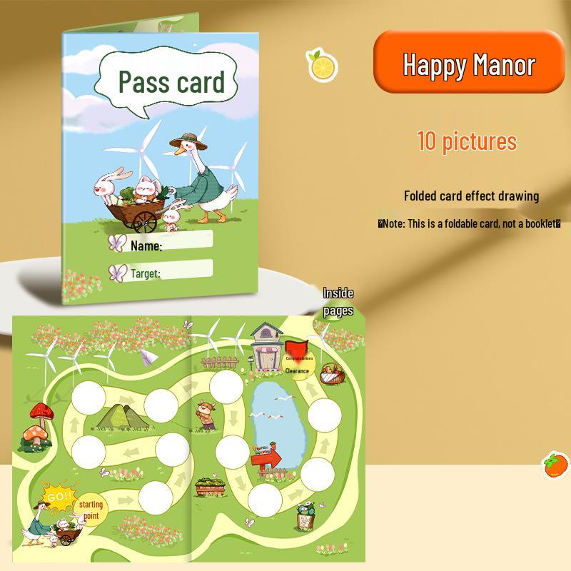 Elementary Student Stamp Collection Game Card