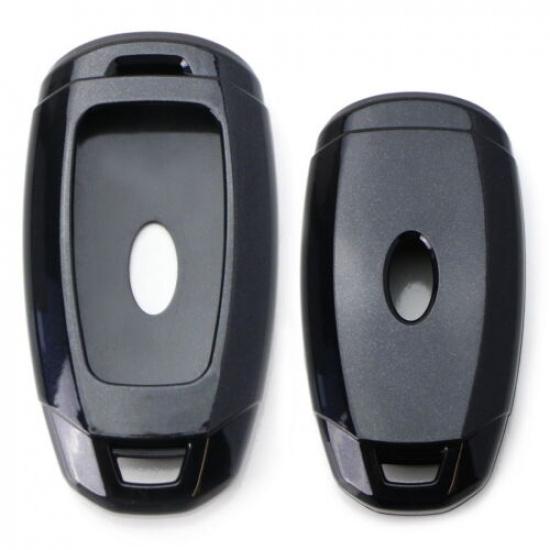 Schwarze Hochglanz-Hartschalen-Schlüsselanhänger-Abdeckung für Hyundai Kona Veloster Elantra GT