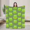 Duolingos Owl Duo Blanket  Picnic Flannel Throw Blanket For Couch Bed Soft Warm Customized Quality Bedspread Birthday Gift