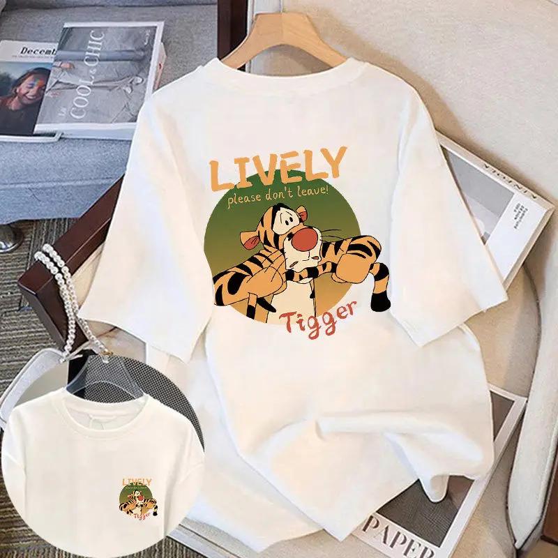 Cartoon Cotton Short-sleeved T-shirt Women's 2025 Summer New Crayon Small New Design Loose Half-sleeved Top Plus Size Feminino