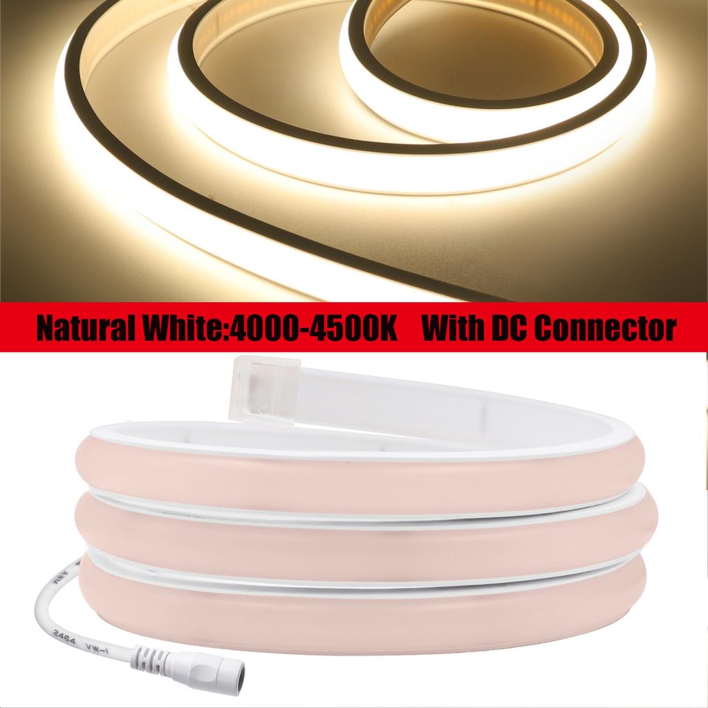 12V 24V COB Neon LED Strip 320 Leds M Waterproof High Brightness Flexible Ribbon Light 3000K 4000K 6000K For Home Decor 0.5M-20M