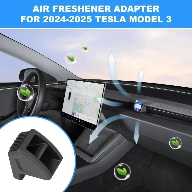 Lufterfrischer-Adapter für Tesla Model 3 Highland 2025 2025 Modell Y Juniper 2025 Silikon-Duftkonverter Aromatherapie-Clip
