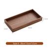 HeMu Solid Wood Entrance Desk Miscellaneous Coffee Table Office Key Storage Box Jewelry Cosmetics Stationery Sorting Box Tray