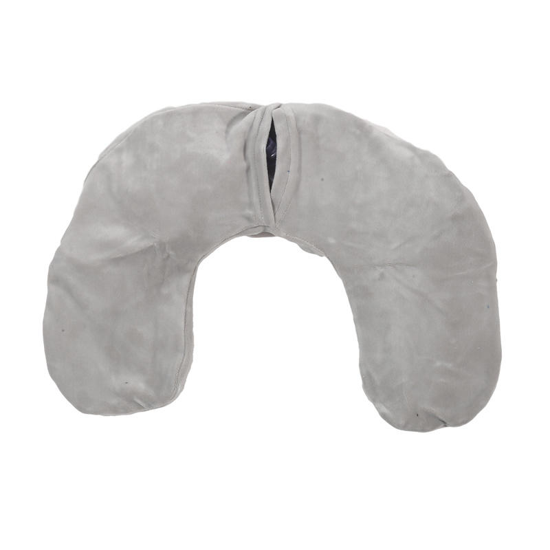

Подушка для путешествий в форме буквы U, надувная подушка для головы и шеи в автомобиле, портативная, съемная и моющаяся, для путешествий, офисные принадлежности серый
