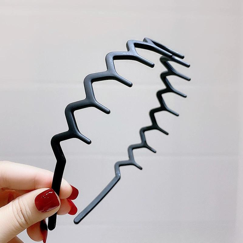 Hairband for Women with Teeth for Face Washing, Non-slip and Wavy Hairpins