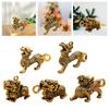 Brass Animal Figurine Pendant Keychain Traditional Amulet with Unique Workmanship Suitable