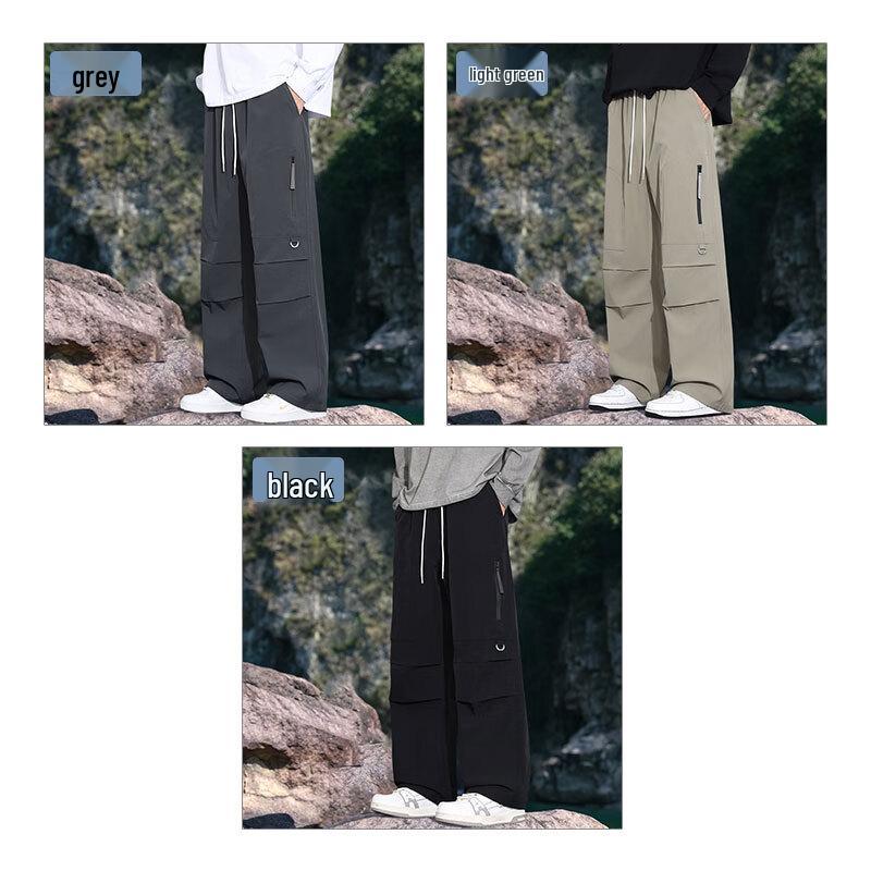 JEANSWEST Men's Loose Straight Cargo Casual Pants
