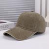 New Spring and Summer Solid Color Simple Washed Soft Top Breathable Baseball Cap Outdoor Travel Leisure Comfortable Sunshade Sunscreen Cap