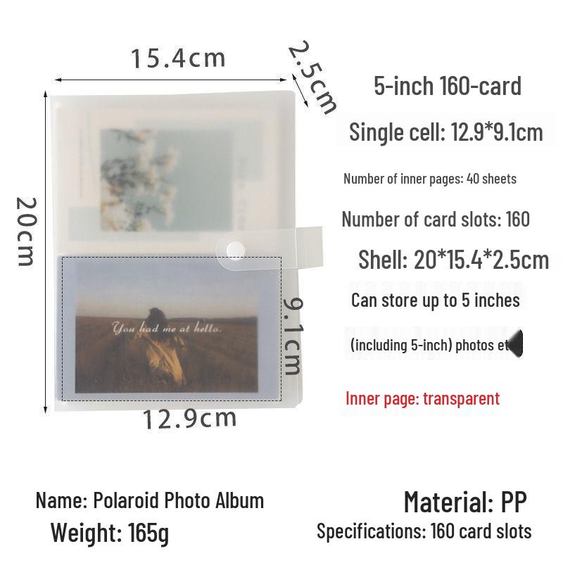 3-Inch Polaroid & Ticket Storage Album for Stargazing Keepsakes