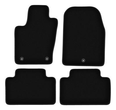 Tappetini neri in velluto base per: Jeep Grand Cherokee WK2 fuoristrada (2010-2018)
