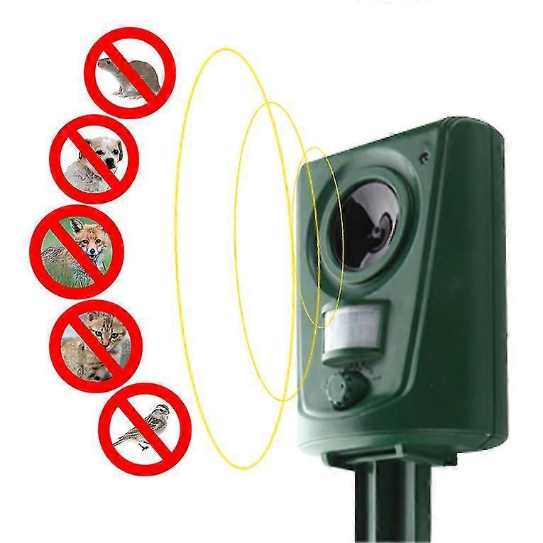 Repellent Ultrasonic Cat Scarers For Gardens Bird Deterrent Dog Animal Repeller Battery Operated Waterproof Adjustable Sensitivity Motion Activated