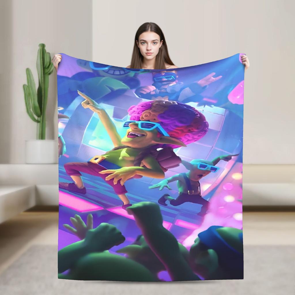 Clashes Royaleds Game Blankets  Fuzzy Funny Warm Throw Blanket for Bedspread Decoration
