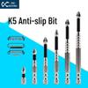 Hanfu K5 Magnetic Phillips Hex Screwdriver Set – Impact-Resistant, Non-Slip, Super Hard Electric Drill Bits