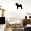 Metallische Wandplakette Shar Pei – Hundesilhouette, Elegante Wanddekoration, Wandsticker und Eisenkunst für die Wand