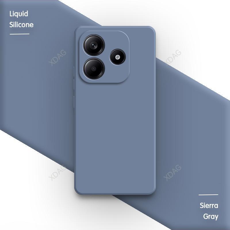 Liquid Silicone Phone Case for Redmi Note 14 Pro Plus Pro+ 14S Note14 14Pro 4G 5G Original Soft Back Cover Classic Shell Housing