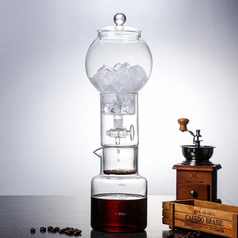 Набор для приготовления кофе холодного заваривания с фильтром, стеклянный дриппер, кофейник для холодного кофе, высококачественные специализированные аксессуары для бариста, эспрессо