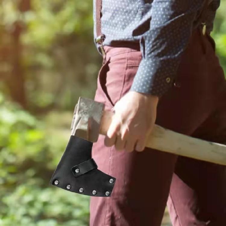 Durable Leather Axe for Head Sheath Cover Hatchet Protective Cover Axe Holster f