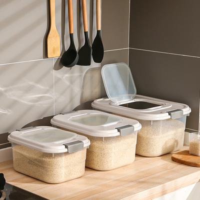 2.5/3.5/5.5 ק"ג דלי אורז מפלסטיק צנצנות דגנים בתפזורת קופסת אחסון לדגנים קופסה מיכל מזון מארגן תבלינים אביזרי מטבח