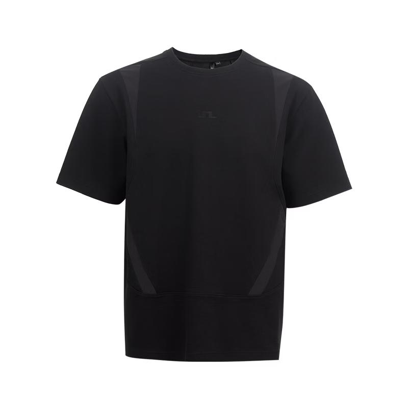 J.Lindeberg Men's Spliced Loose Drop-Shoulder Sport T-Shirt