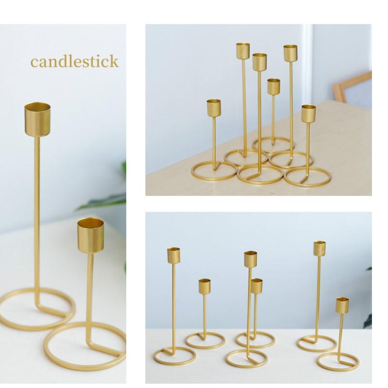 Xmas Candle Holder Candlestick Iron Craft Festival Party Decoration Ornament