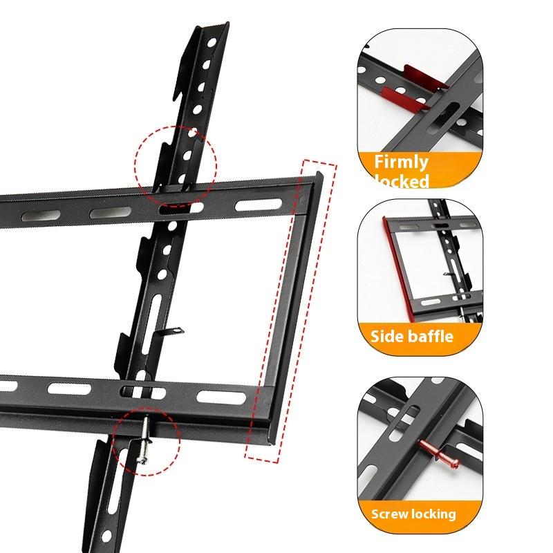 26-65 İnç TV Duvar Askı Aparatı Evrensel TV Montajı Monitör Tutucu Ayarlanabilir Düşük Profil Düz TV Duvar Askısı LCD LED Monitör İçin
