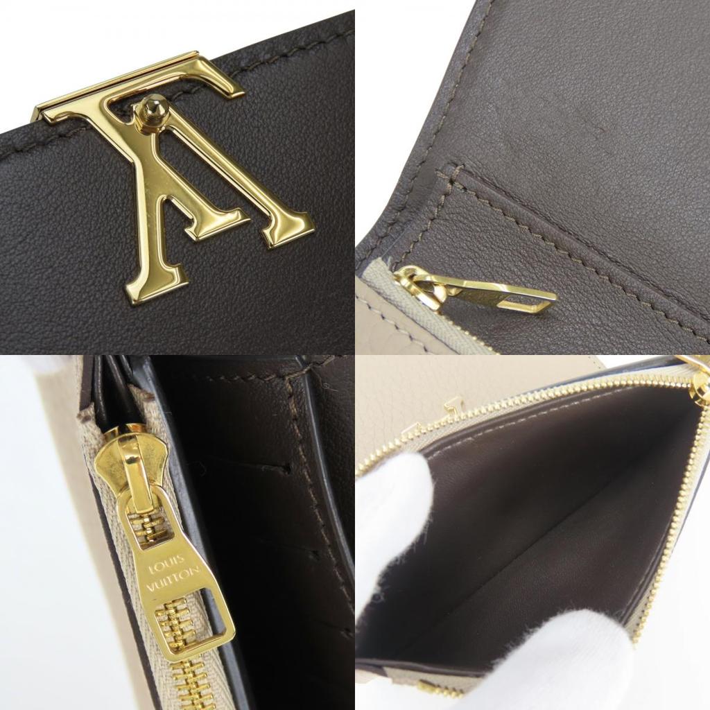 Used LOUIS VUITTON Tri-fold wallet Portefeuille Capsine M62159 compact Galle Grege LV logo