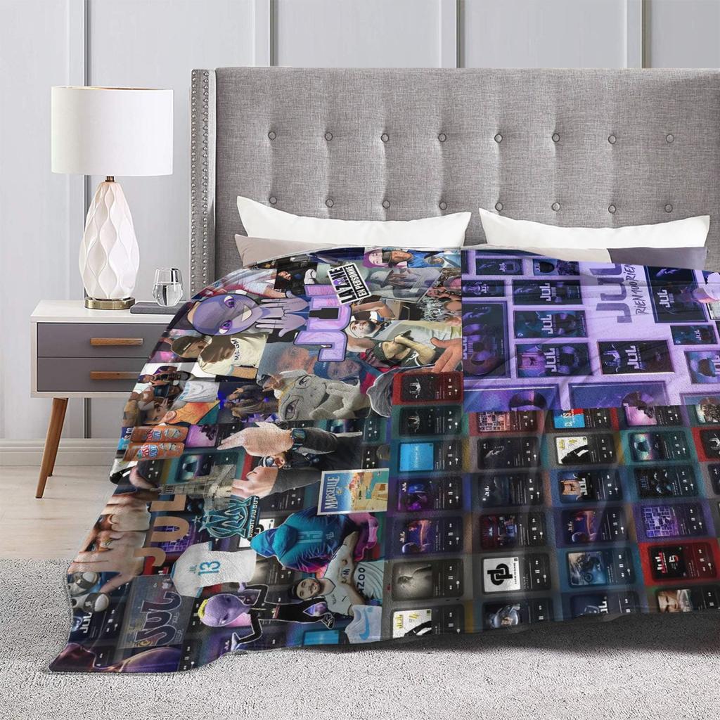 Rapper Music JUL  Flannel Blanket  Warm Soft Throw Blanket for Bedroom Travel Comfortable Bedspread Sofa Bed Cover