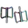Aluminum Alloy Colorful Mountain Bike Pedals Lightweight Flat Bicycle Pedal Sets