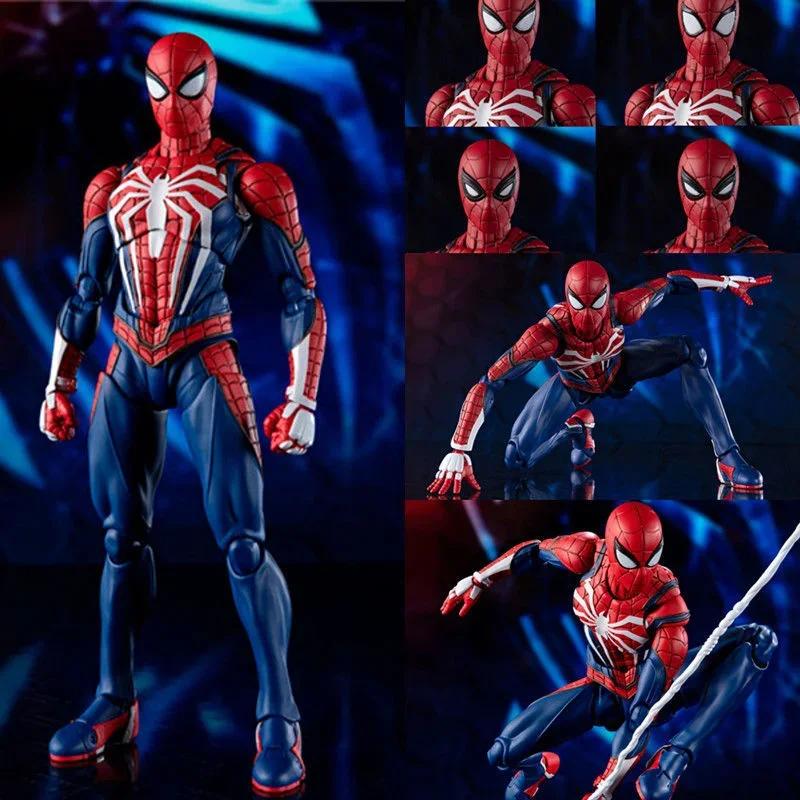 PS4 Spider Hero Figure Avengers Spider Man Action Figures Upgrade Suit PS4 Game Edition Figure Popular Playthings For Boys Present