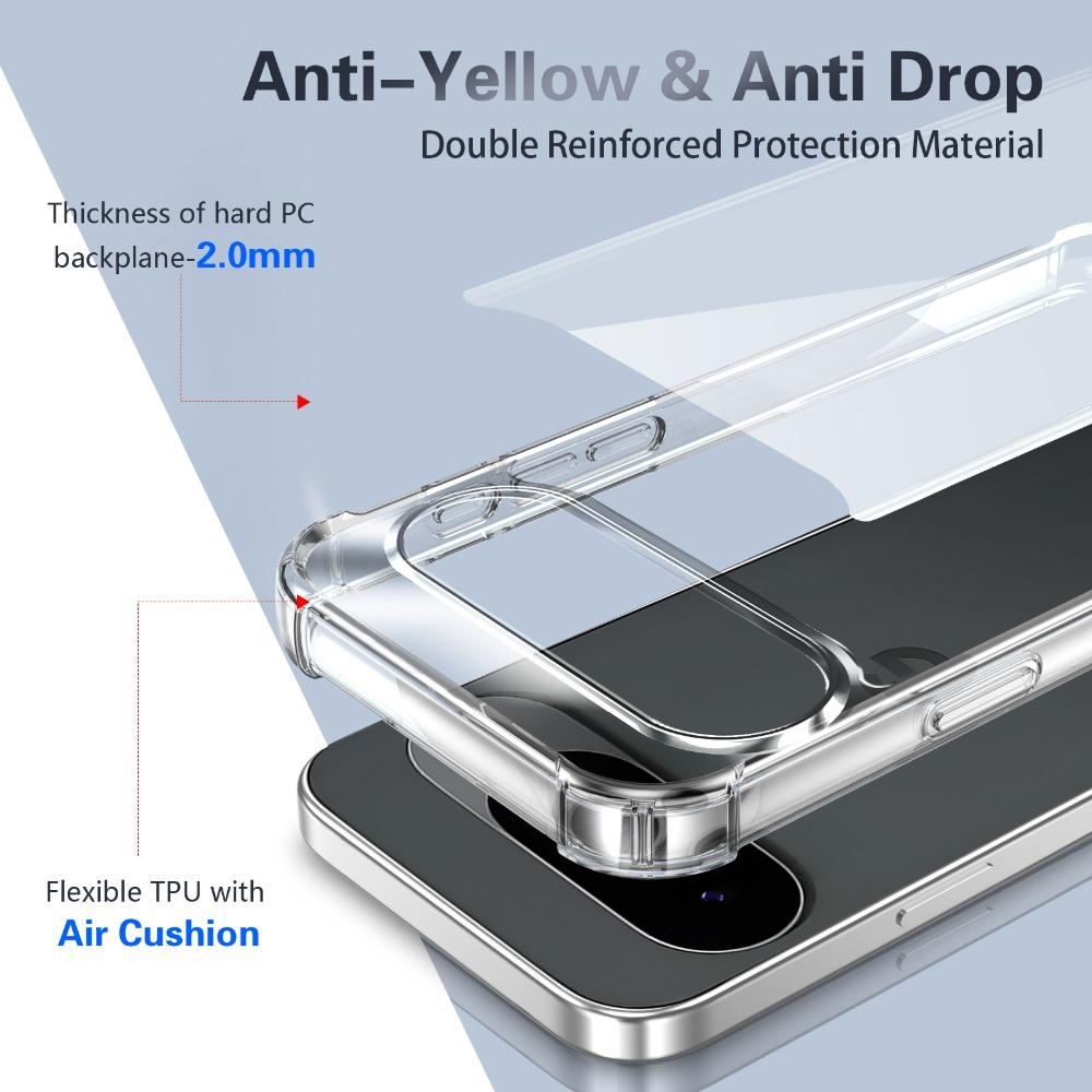 Transparent Anti-yellowing Phone Case For Google Pixel 10 Pro 9 XL 8 7 6 9A 8A 7A 6A Shockproof Silicone Clear Airbag Back Cover