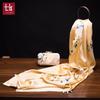 Su Embroidery Silk Scarf Long Double-sided Pure Shawl Gift Wedding Party
