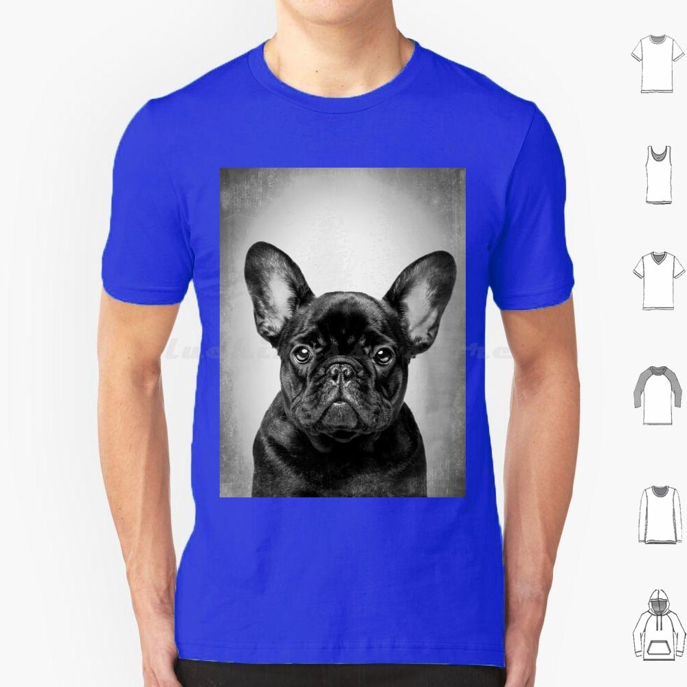 French Bulldog Black DogBw VintageT Shirt Cotton Men Women DIY Print French Bulldog Bulldog French Bulldog Dog Black French