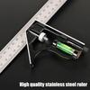 Carpenter Square Level Measuring Ruler Stainless Steel Measuring Adjustable Square For Home DIY Lovers Woodworking Electrician