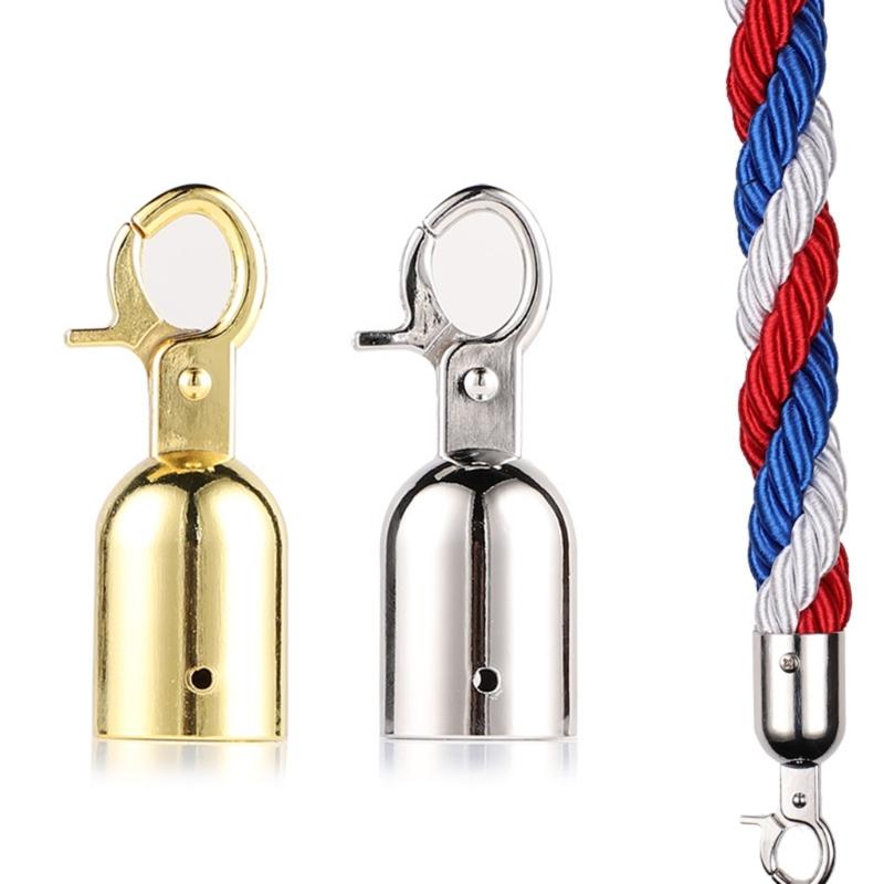 Set of 2 Sturdy Stainless Steel Materials Rope End Caps for Reliable Connection And Limitation Of Cords And Rope