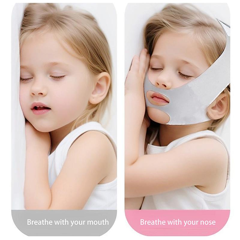 Děti Spící Proti Otevřeným Ústům Prevence Otevírání Úst V-Face Bandáž Obličejová Maska Zpevnění Pokožky Korekce Dětské Spánkové Návyky