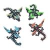 3D Printed Dragon Figurine Glow-in-the-dark Flying Dragon Fidget Toy with Articulated Dragon Decoration Movable Joints Luminous