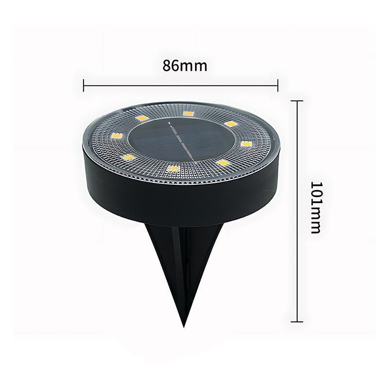 1-4PCS LED Outdoor Solar Power Floor Lamps Waterproof Underground Lamps for Lawn Decoration Garden Courtyar Decoration Lamp