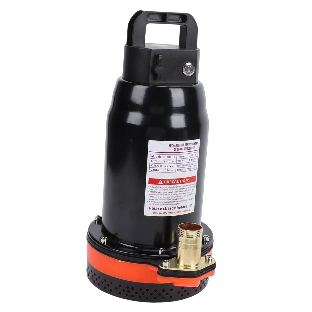 Remote Control Submersible Pump Small Direct Current   for Pool Hot Tub Basement Garden Drainage 280W 3- ³Celsiush 10M   Hose
