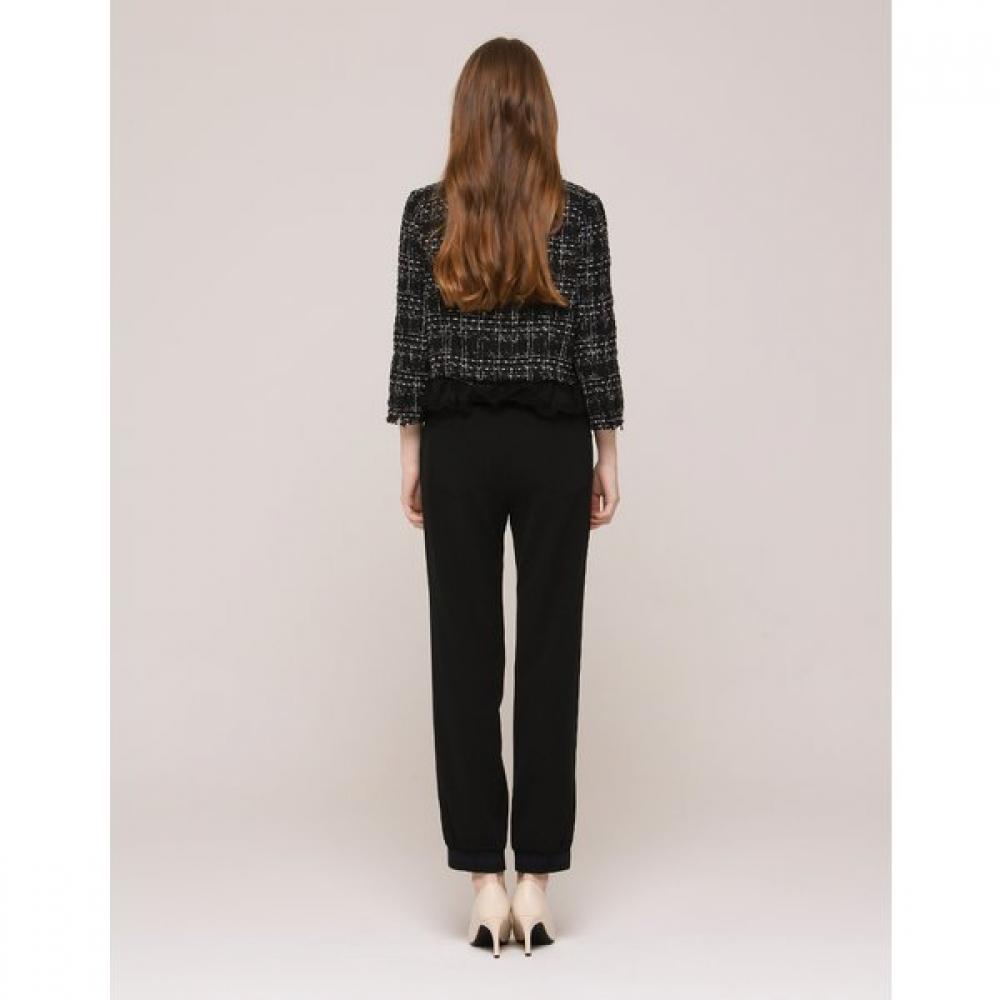 SON JUNG WAN Women Lace Frill Tweed Jacket Zdj6262011