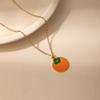 Cross-Border Fruit Necklace: Strawberry & Pineapple Pendant - Simple Women's Clavicle Chain